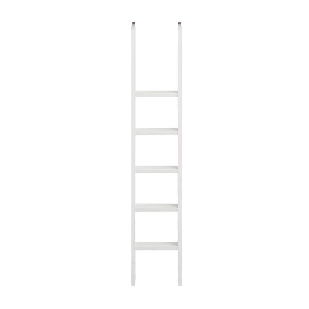 Contemporary Decorative Wooden Ladder, Fully Assembled White