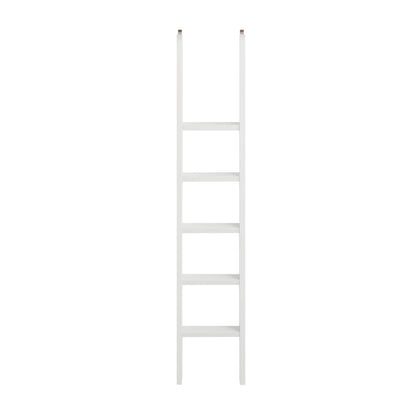 Contemporary Decorative Wooden Ladder, Fully Assembled White