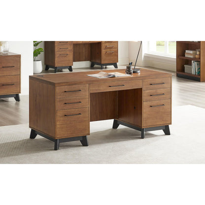 Avery Wood Double Pedestal Executive Desk,Fully Assembled