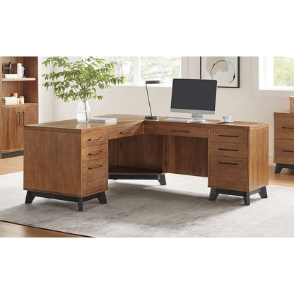 Avery Modern RHF Return for Pedestal L-Desk