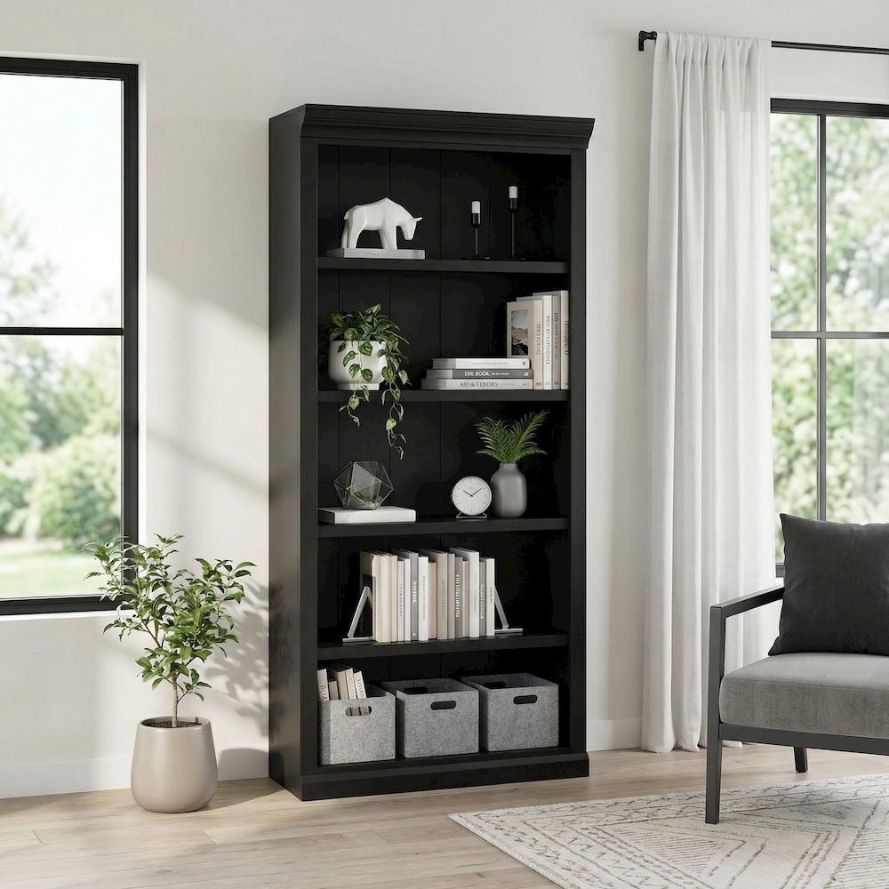 Modern Wood Open Bookcase, Office Bookcase, Office Shelving, Office Storage