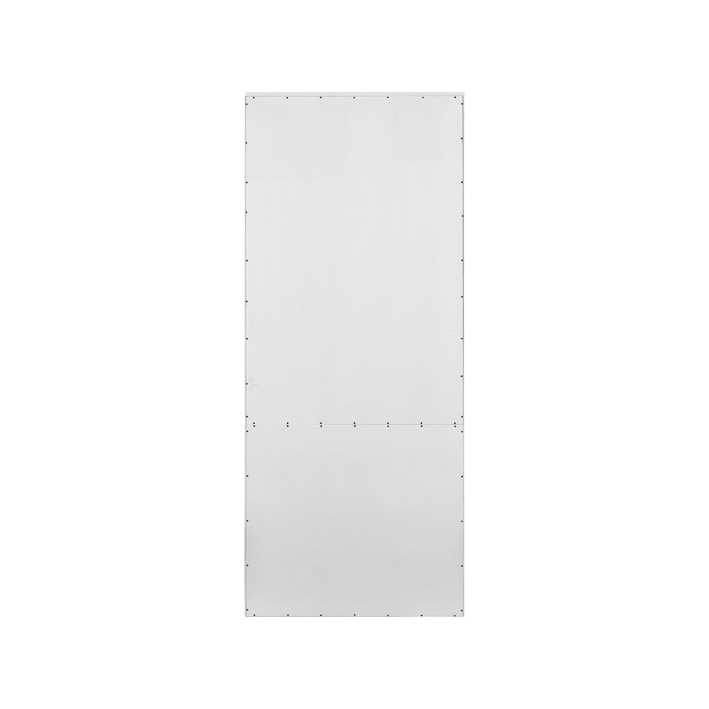 Modern Wood Lower Doors Bookcase, Office Bookcase, Office Shelving, White