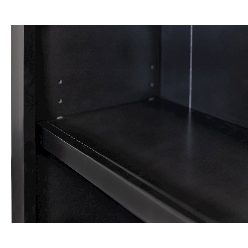 Modern Wood Lower Doors Bookcase, Office Bookcase, Office Shelving