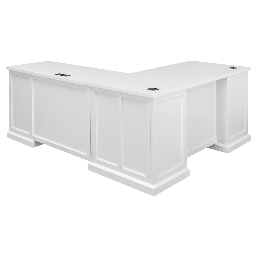 Abby Wood L-Desk & Return