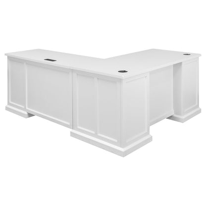 Abby Wood L-Desk & Return