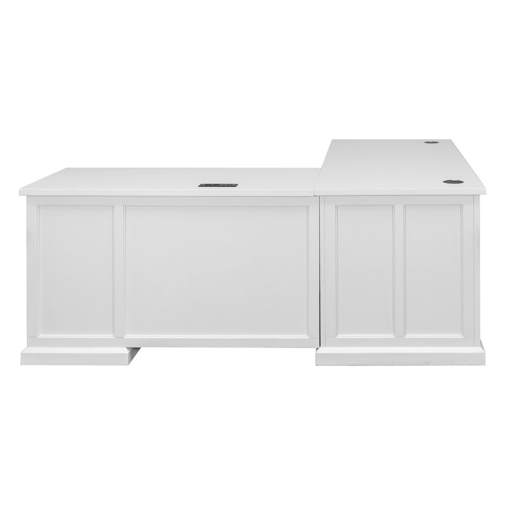 Abby Wood L-Desk & Return