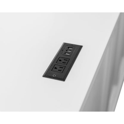 Abby Wood L-Desk & Return