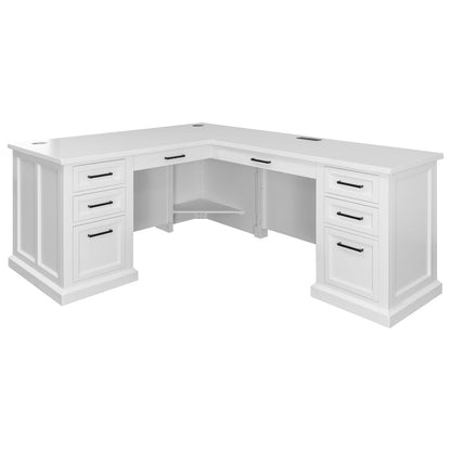 Abby Wood L-Desk & Return