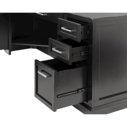 Modern Wood L-Desk & Return, Writing Table & Return, Office Desk & Return