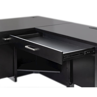 Modern Wood L-Desk & Return, Writing Table & Return, Office Desk & Return
