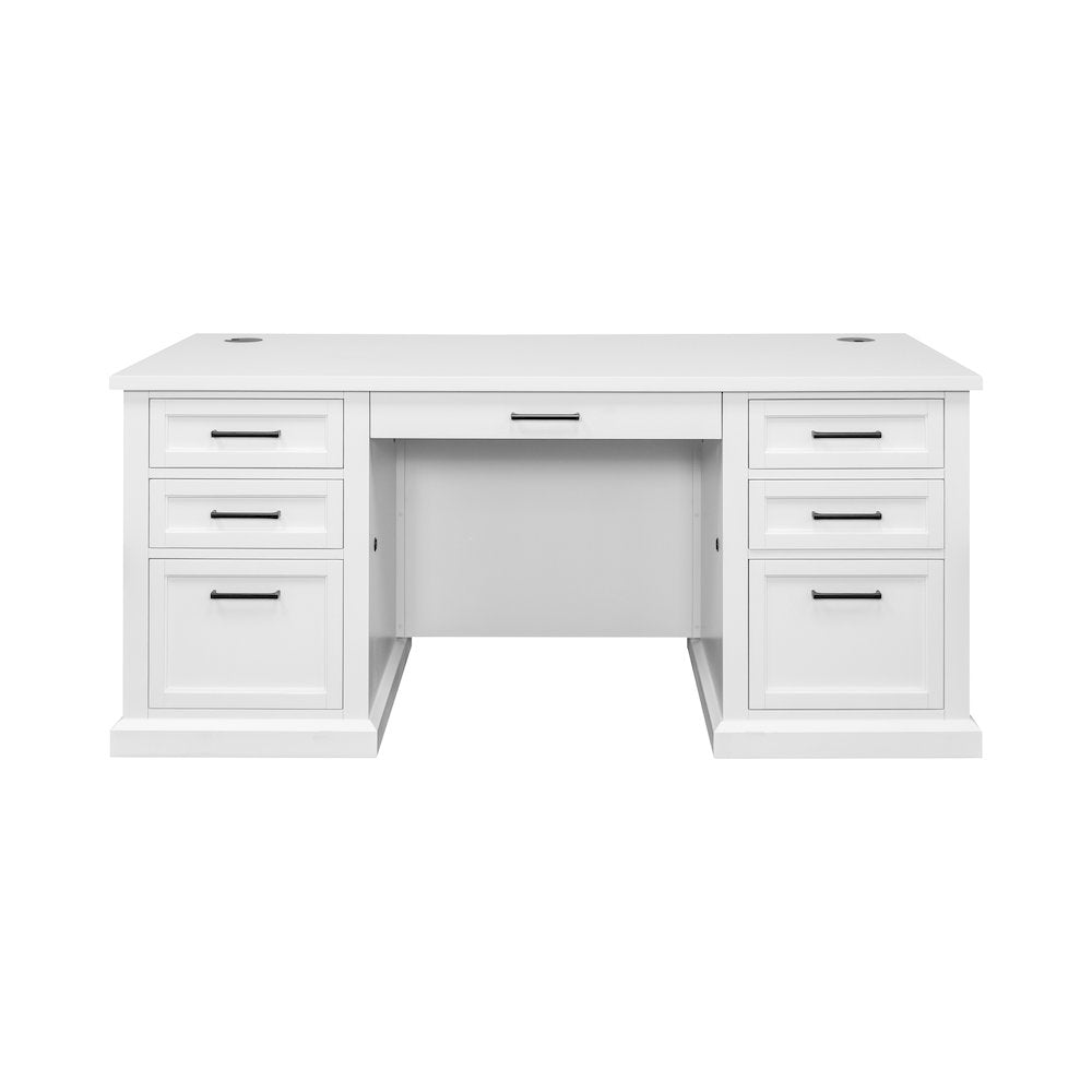 Abby Wood Double Pedestal Executive Desk