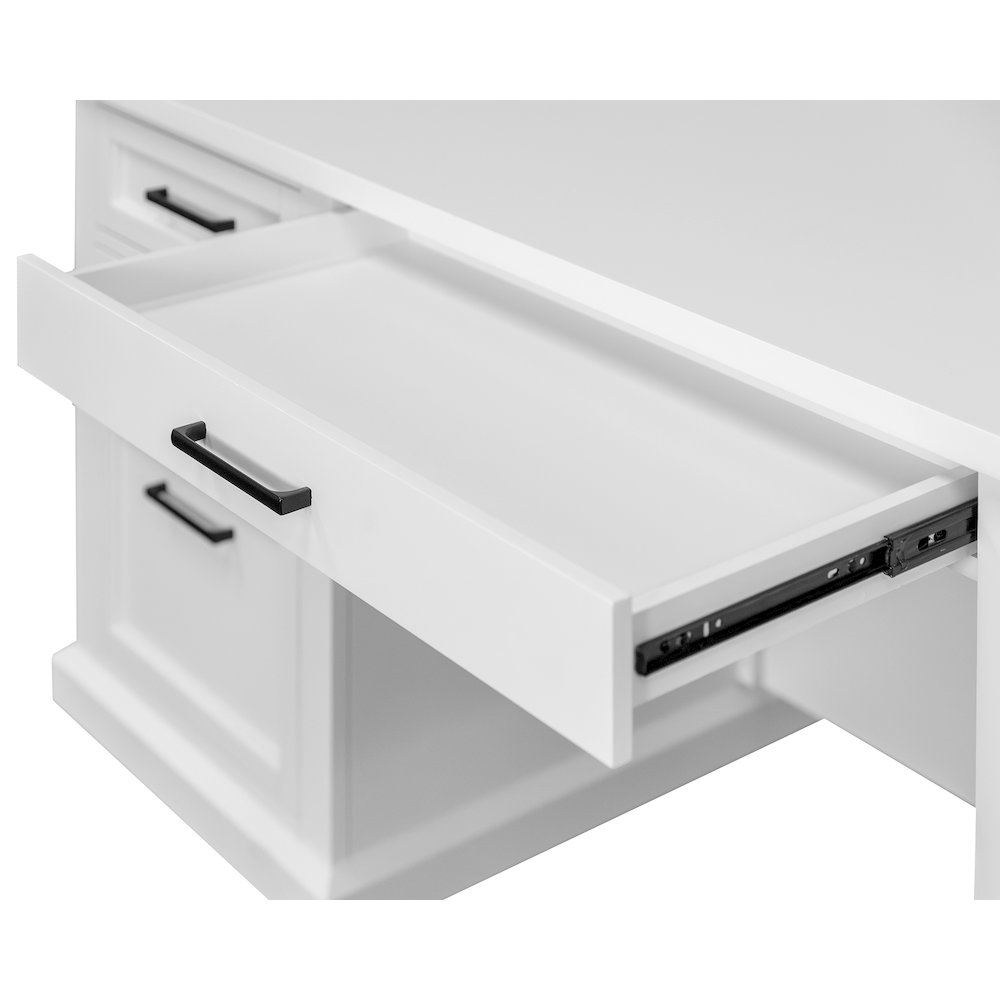 Abby Wood Double Pedestal Executive Desk