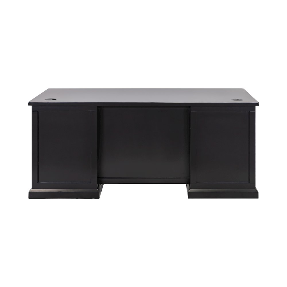 Modern Wood Double Pedestal Executive Desk, Writing Table, Office Desk
