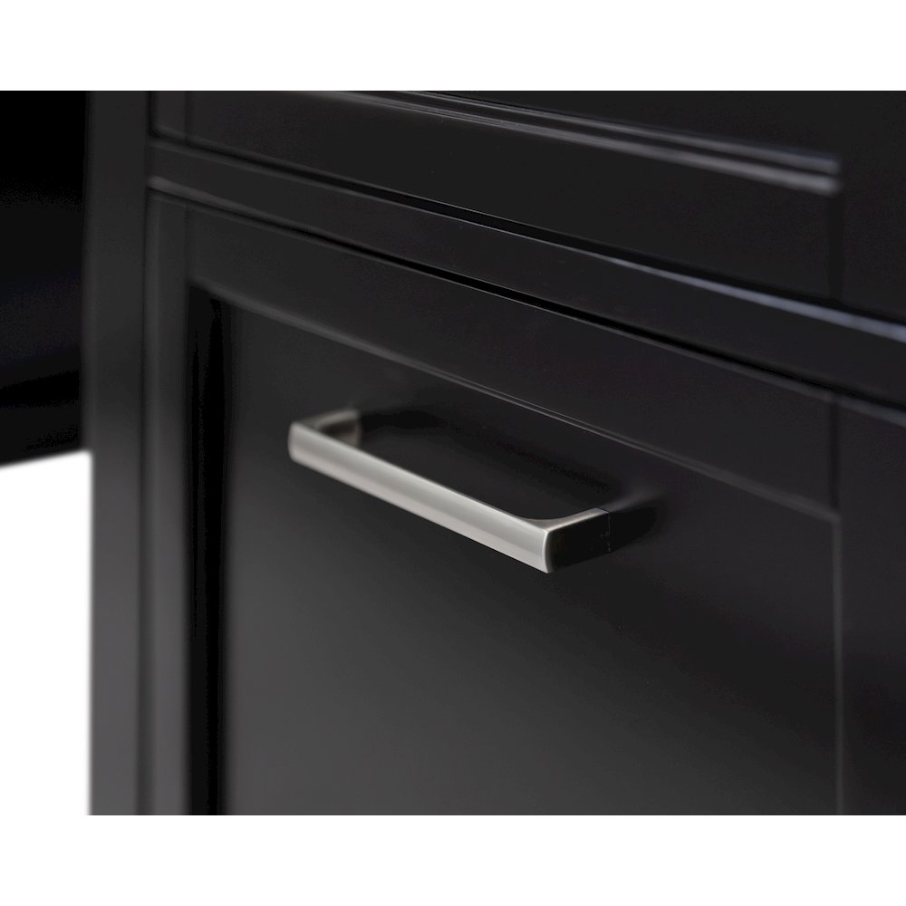 Modern Wood Double Pedestal Executive Desk, Writing Table, Office Desk