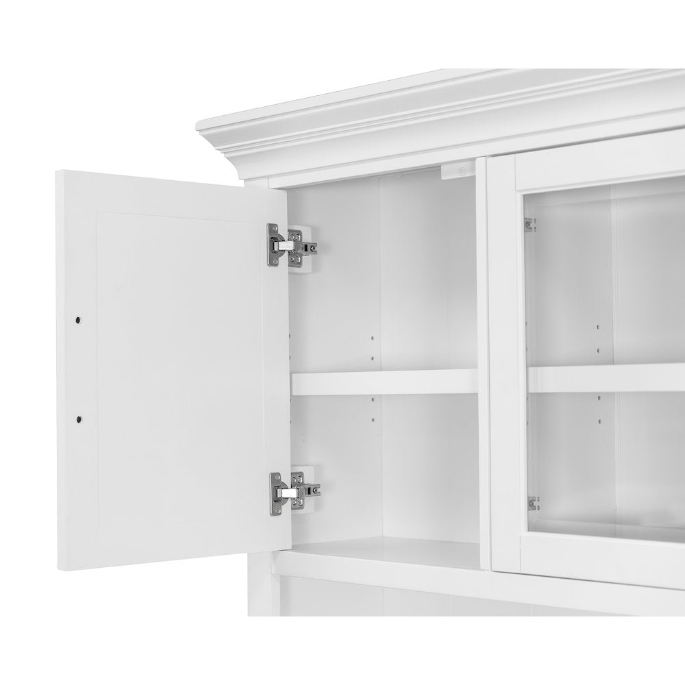 Abby Wood Hutch With Doors, Storage Hutch