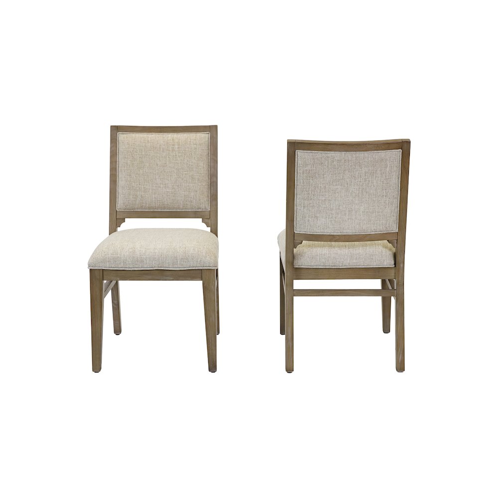 Bluff Point Two Wood Modern Kitchen Dining Table Chairs, Brown