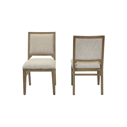 Bluff Point Two Wood Modern Kitchen Dining Table Chairs, Brown
