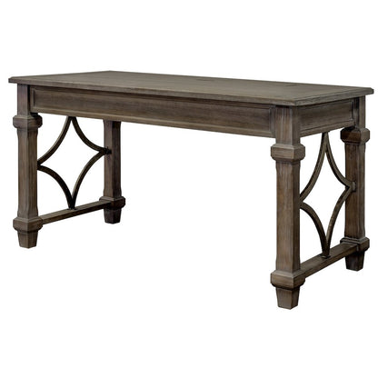 Carson Wood Writing Desk, Writing Table, Gray