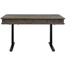 Carson Wood Electronic Sit/Stand Desk, Standing Desk, Gray