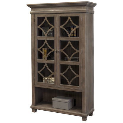Carson Glass Display Cabinet, Gray