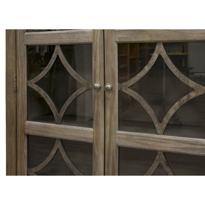 Carson Glass Display Cabinet, Gray