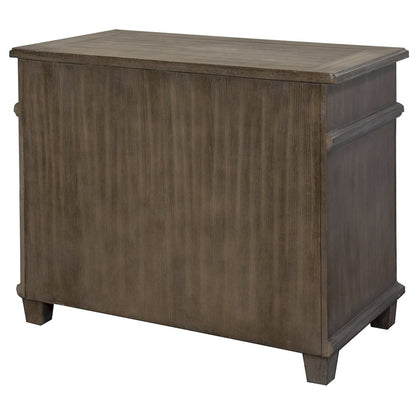 Carson Wood Lateral File, Storage File Drawer, Gray