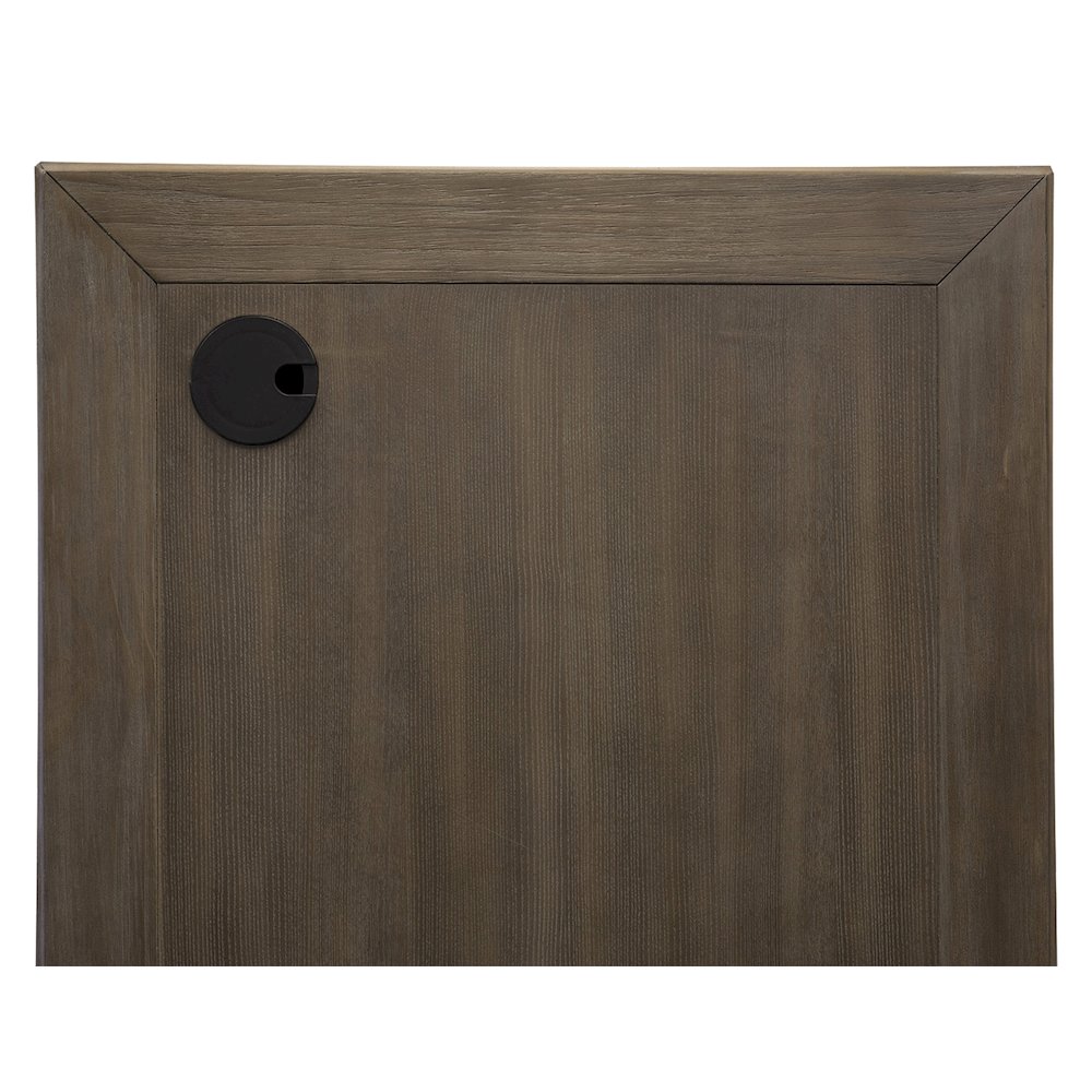 Carson Wood Double Pedestal Executive Desk, Gray