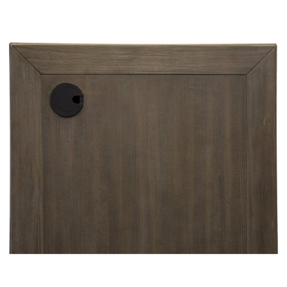 Carson Wood Double Pedestal Executive Desk, Gray