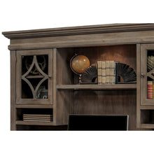 Carson Wood Hutch With Wood Doors, Gray