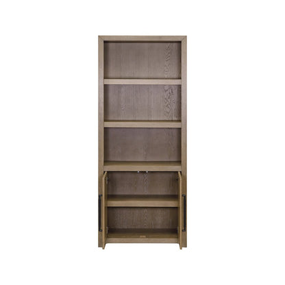 Canyon Drive Wood Bookcase with Doors, Fully Assembled