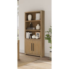 Canyon Drive Wood Bookcase with Doors, Fully Assembled