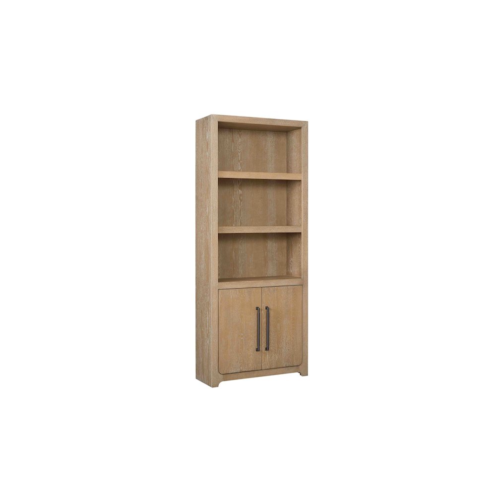Canyon Drive Wood Bookcase with Doors, Fully Assembled