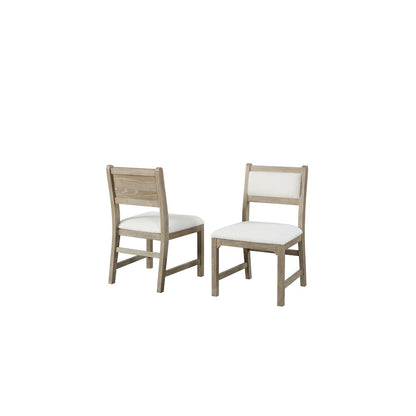 Canyon Drive Two Wood Modern Kitchen Table Chairs, Light Brown