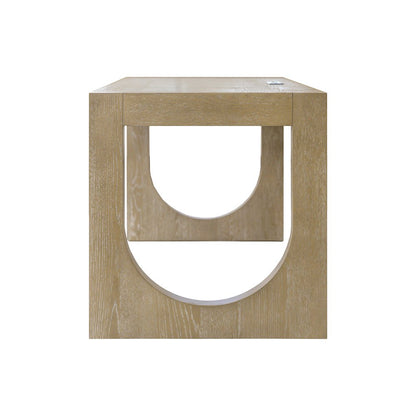 Canyon Drive Modern Wood Office Writing Desk, Light Brown
