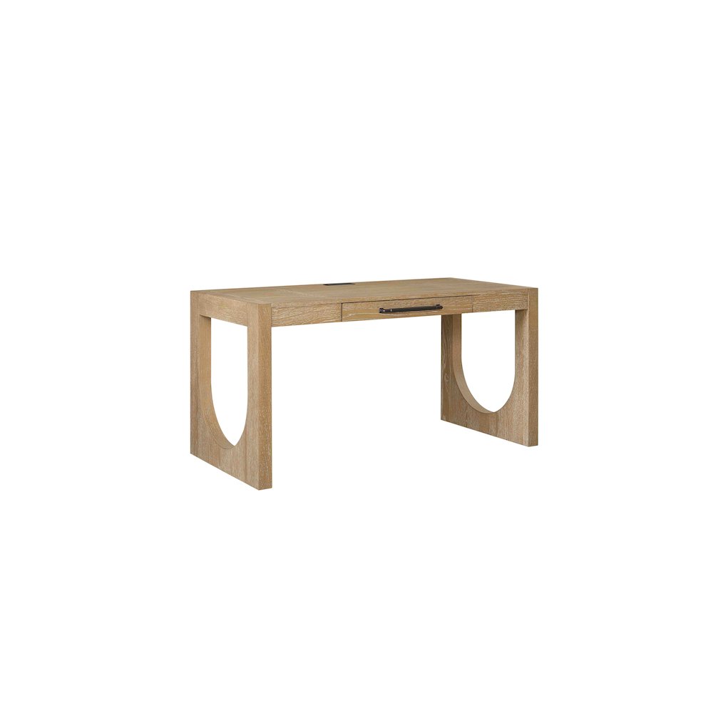 Canyon Drive Modern Wood Office Writing Desk, Light Brown