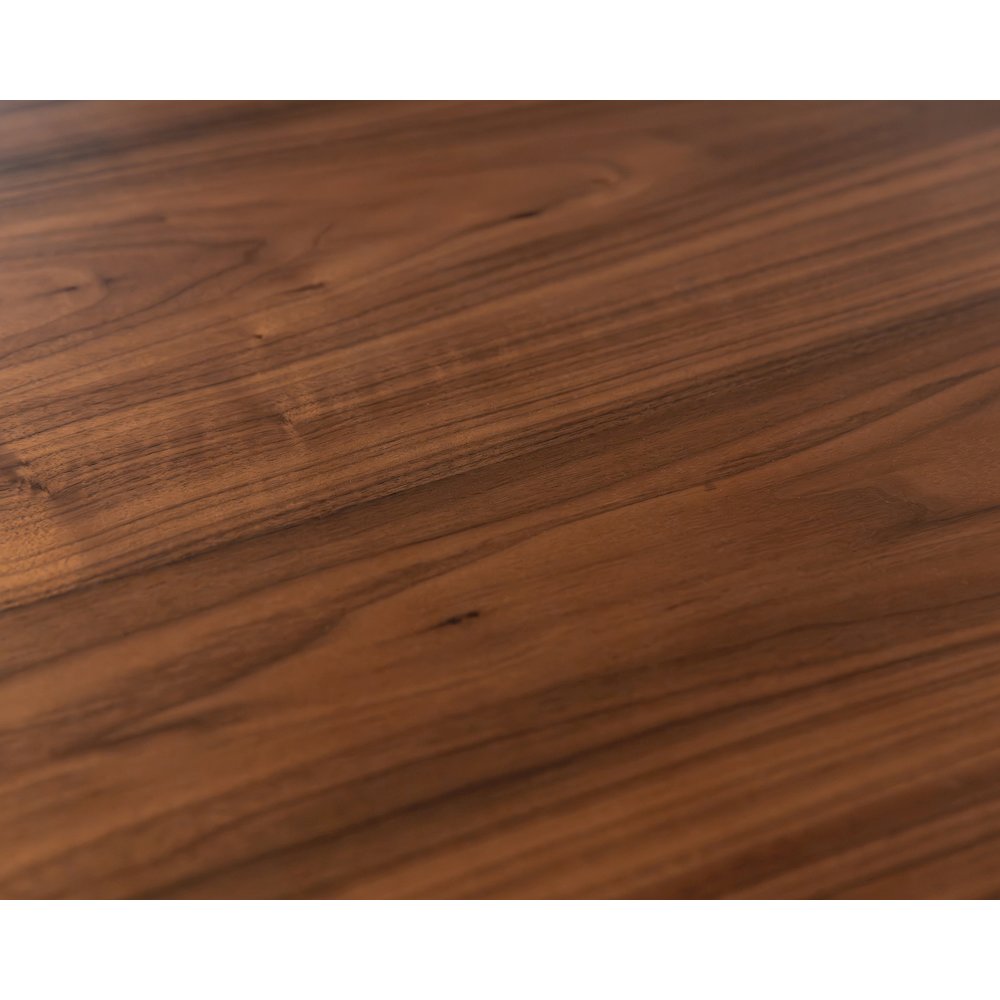 Mid-Century Modern Wood Kitchen Dining Table, Brown