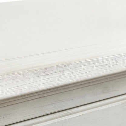 Rustic Wood Tall Bookcase with Doors and Adjustable, Weathered white finish