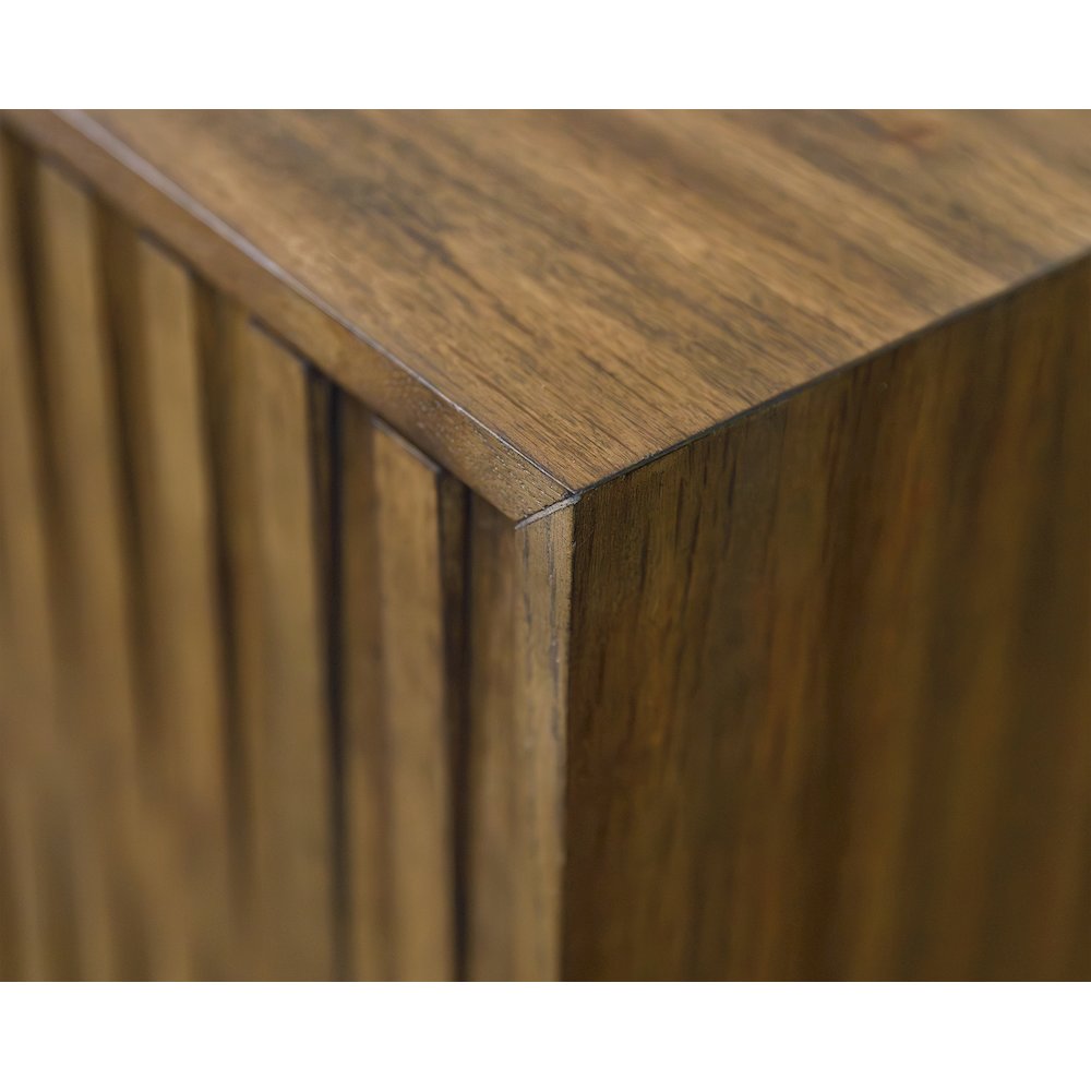 Delray 81 " Fireplace Console, Fully Assembed, Brown