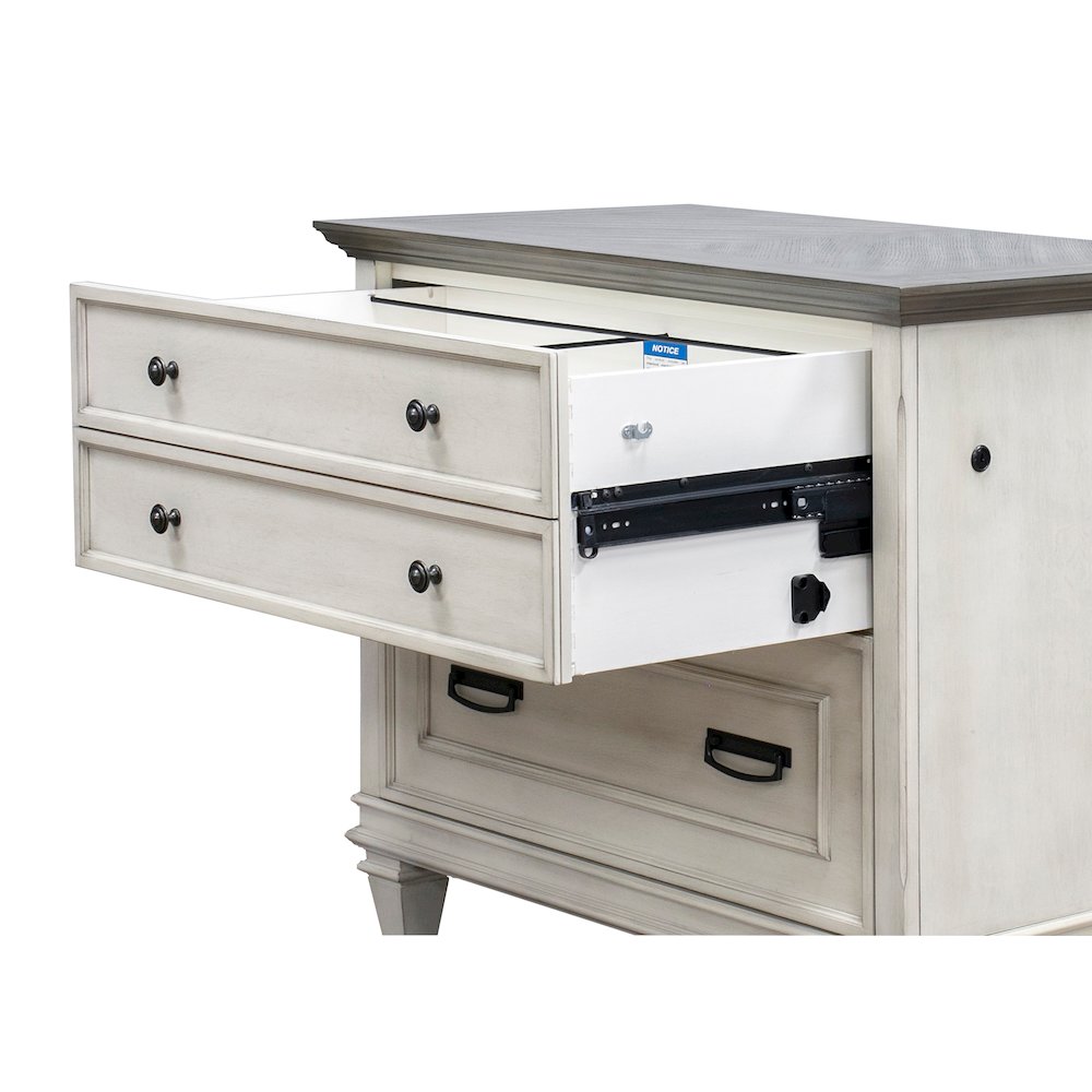Hartford Wood Lateral File With Locking Legal/Letter File Drawer