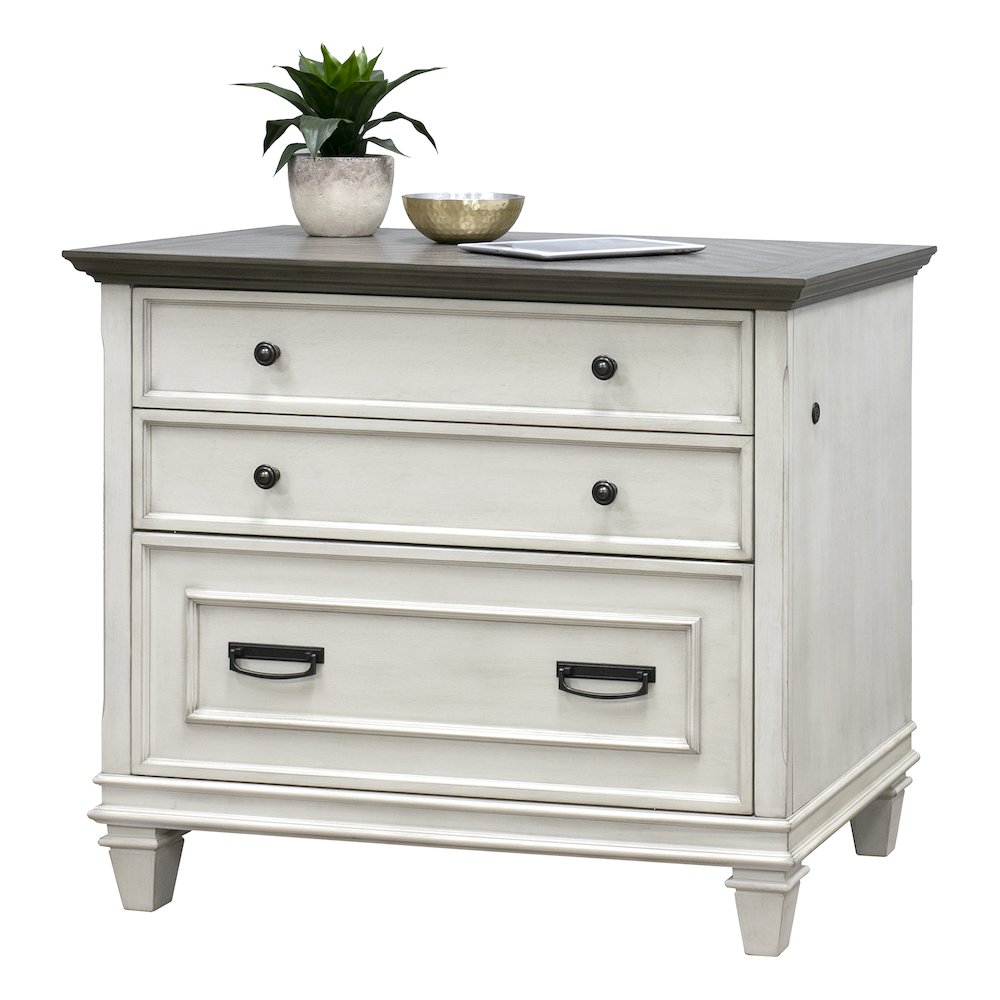 Hartford Wood Lateral File With Locking Legal/Letter File Drawer