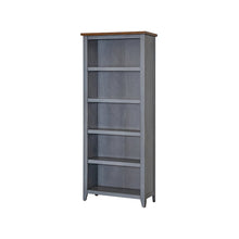Fairmont Farmhouse Open Wood Bookcase, Blue