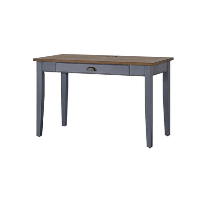 Fairmont Farmhouse Wood Writing Desk, Blue