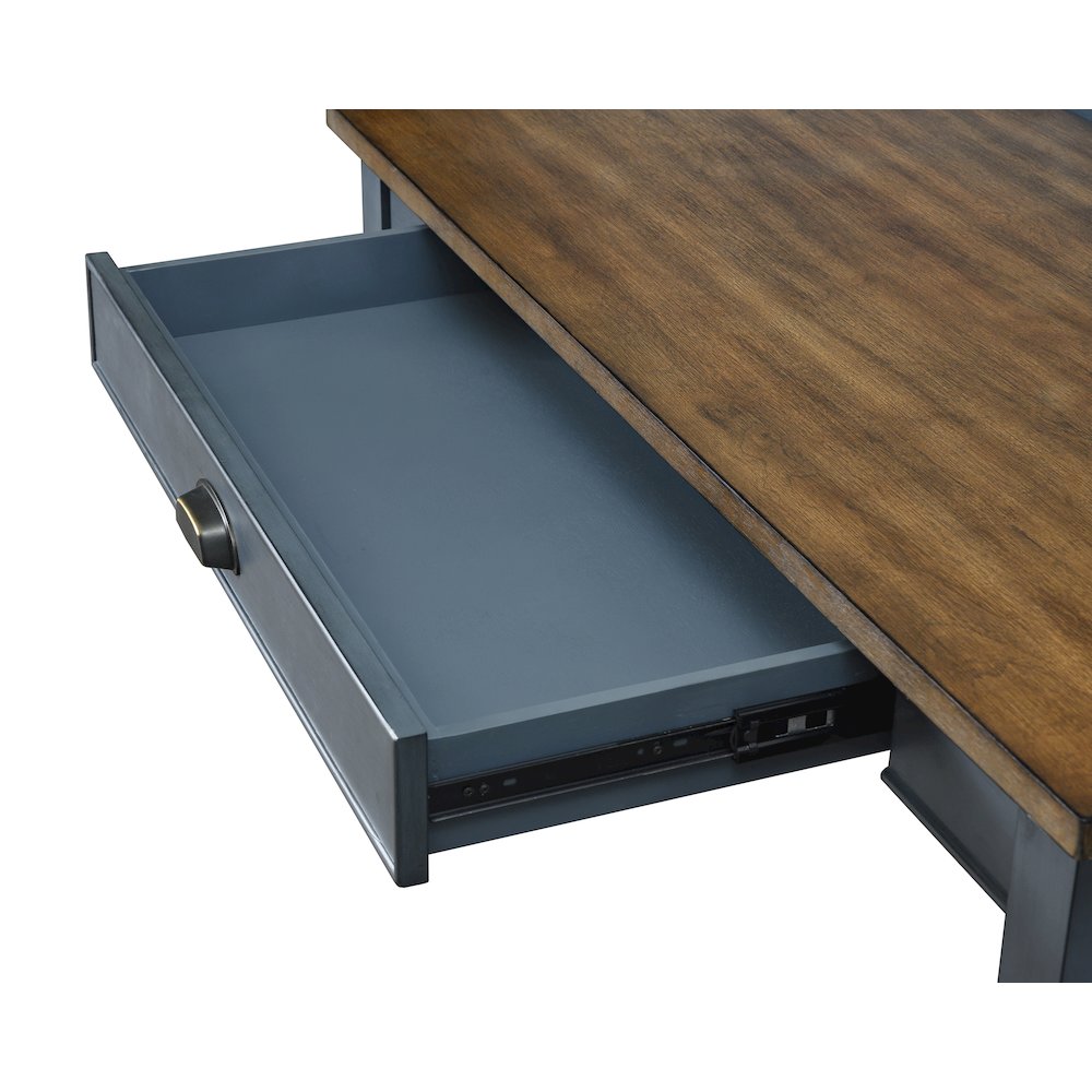 Fairmont Farmhouse Wood Writing Desk, Blue