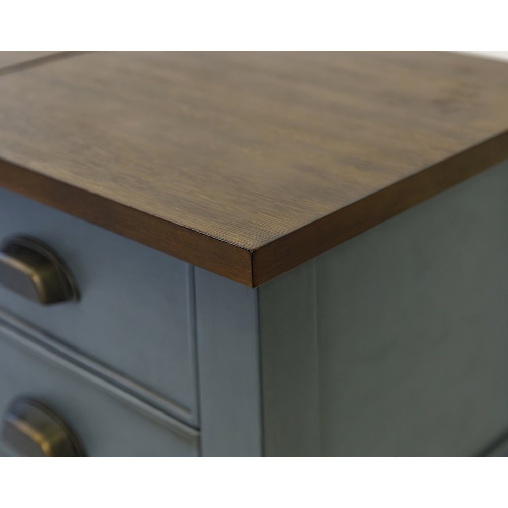 Fairmont Wood Half-Pedestal Writing Desk and Return