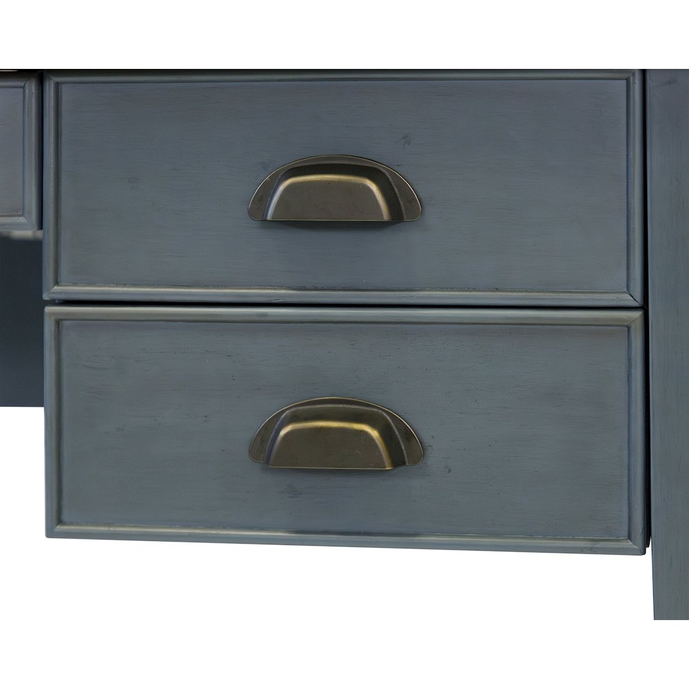 Fairmont Wood Half-Pedestal Writing Desk and Return