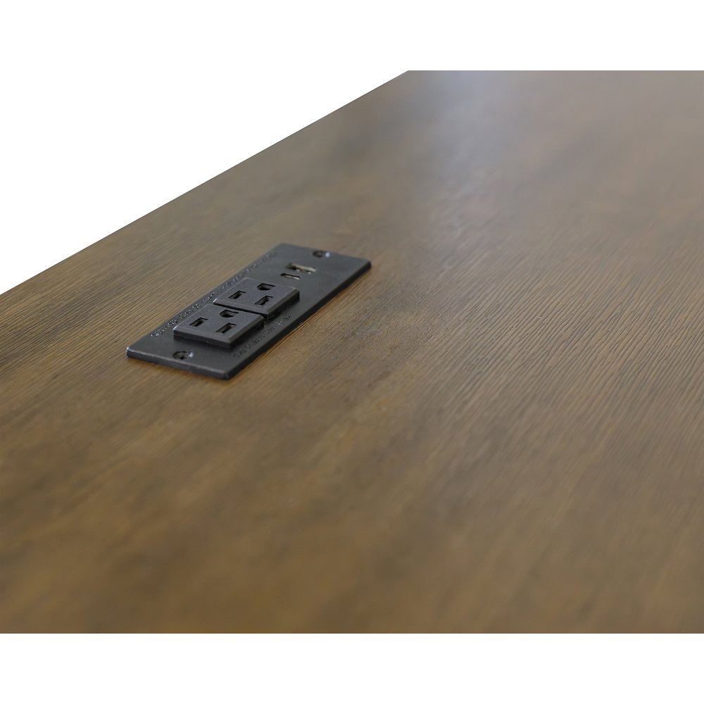 Fairmont Wood Half-Pedestal Writing Desk and Return