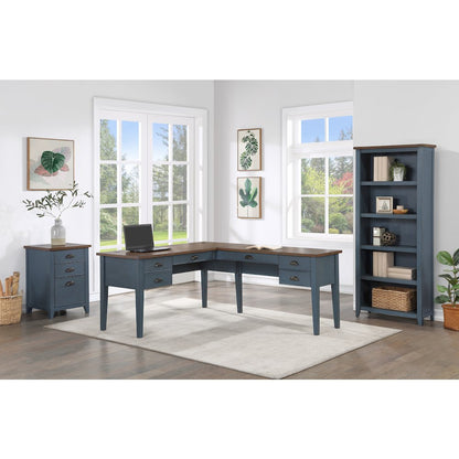 Fairmont Wood Half-Pedestal Writing Desk and Return