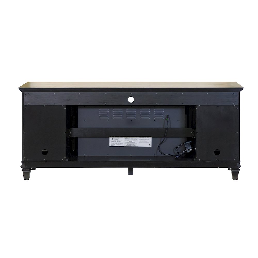 Palisades 67" Fireplace Console, Fully Assembled, Gray