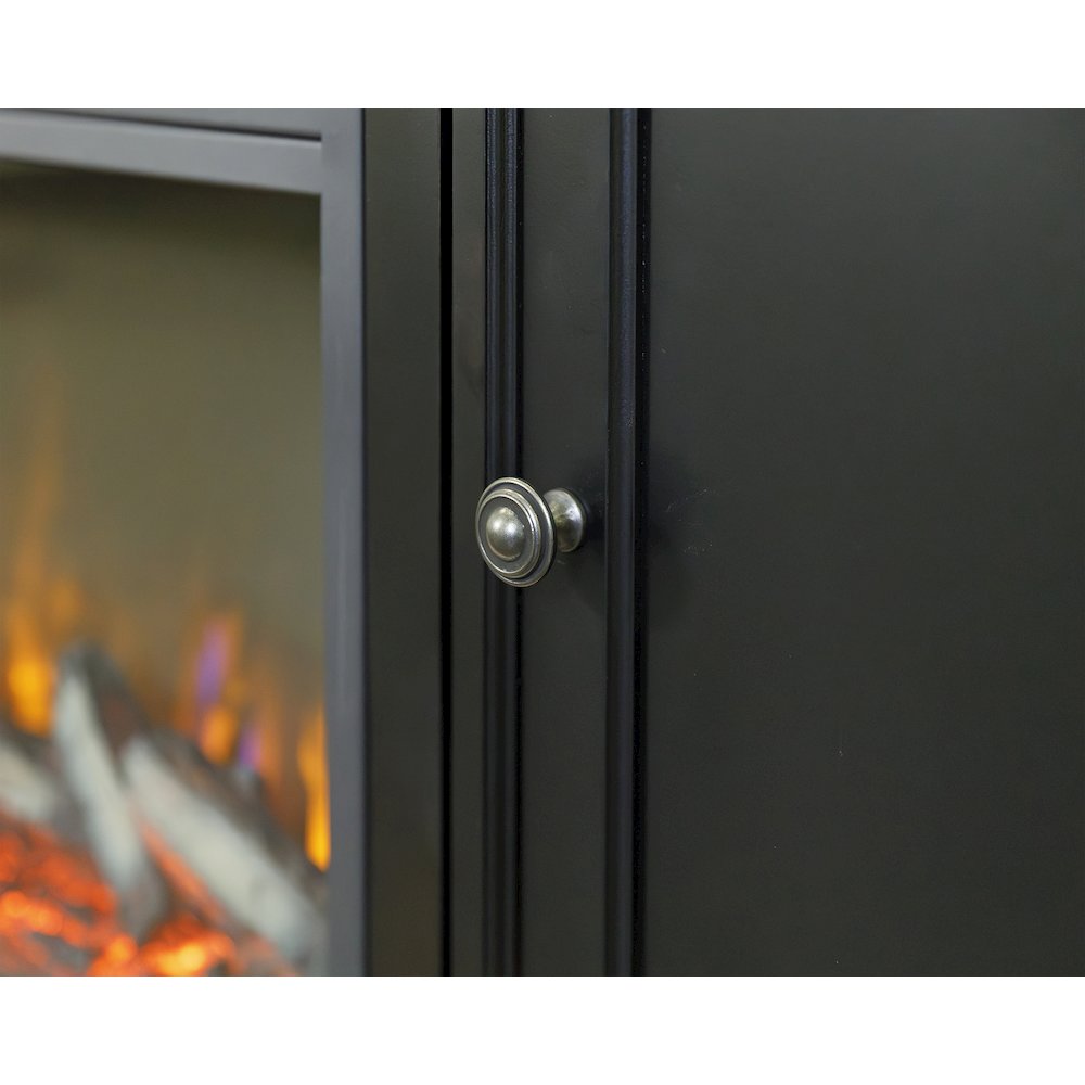Palisades 67" Fireplace Console, Fully Assembled, Gray