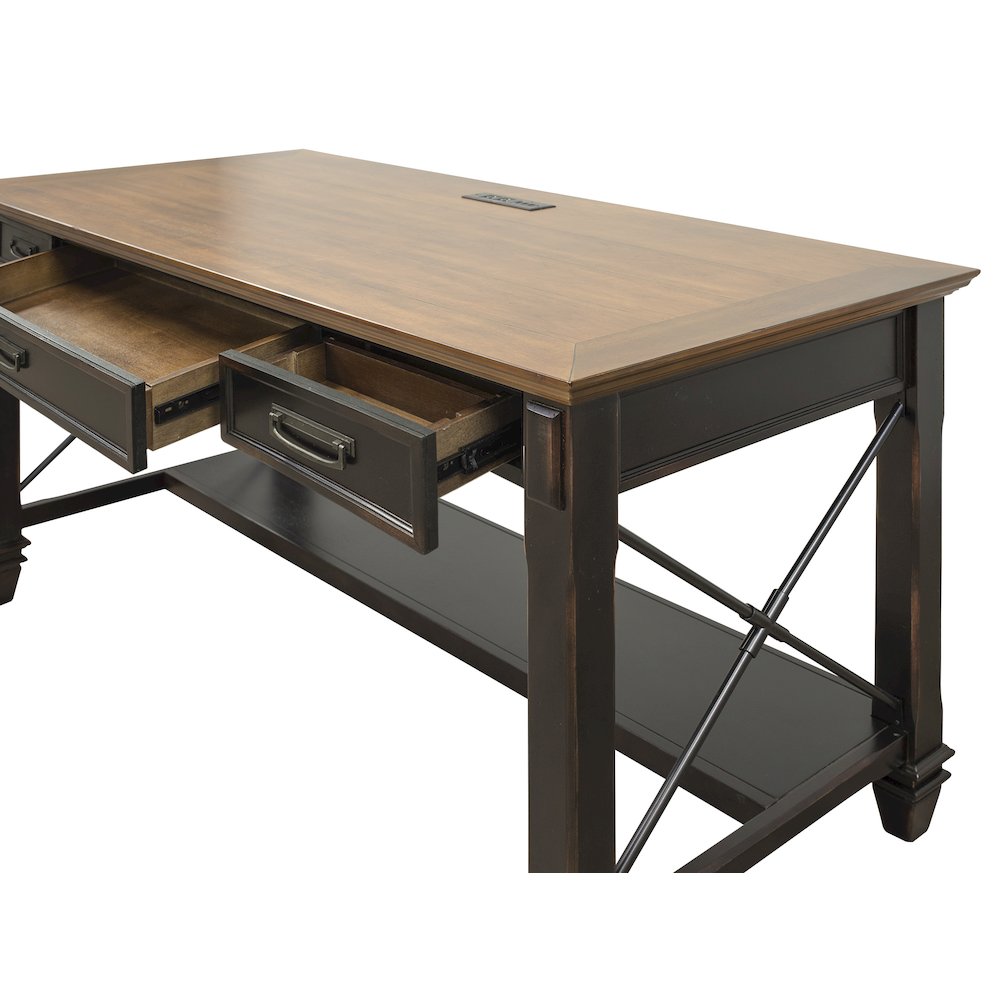 Hartford Wood Writing Desk, Brown